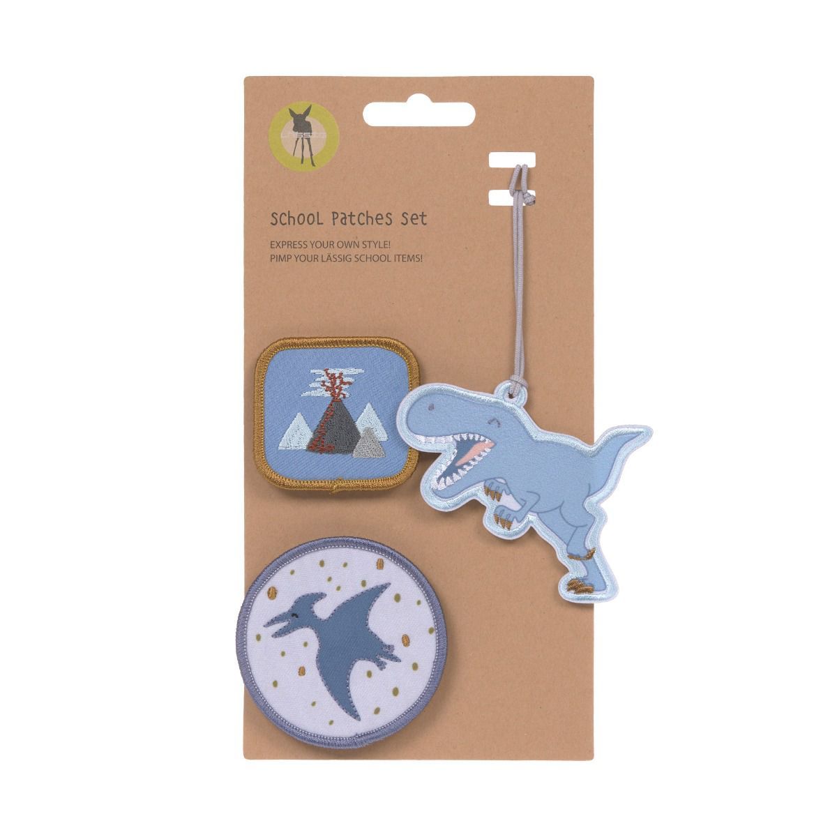 Lässig Dinosaur School Patches Set 3tlg.