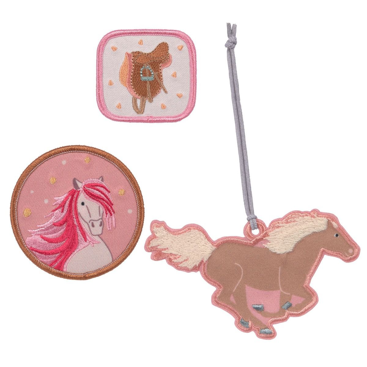 Lässig Horse Pink School Patches Set 3tlg.
