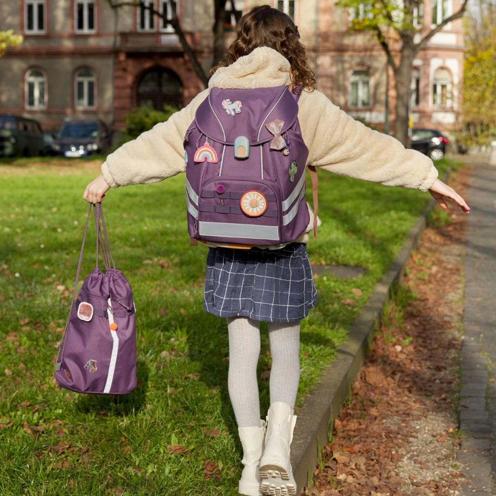 Lässig Flexy Unique Purple Schulrucksack Set 7tlg.