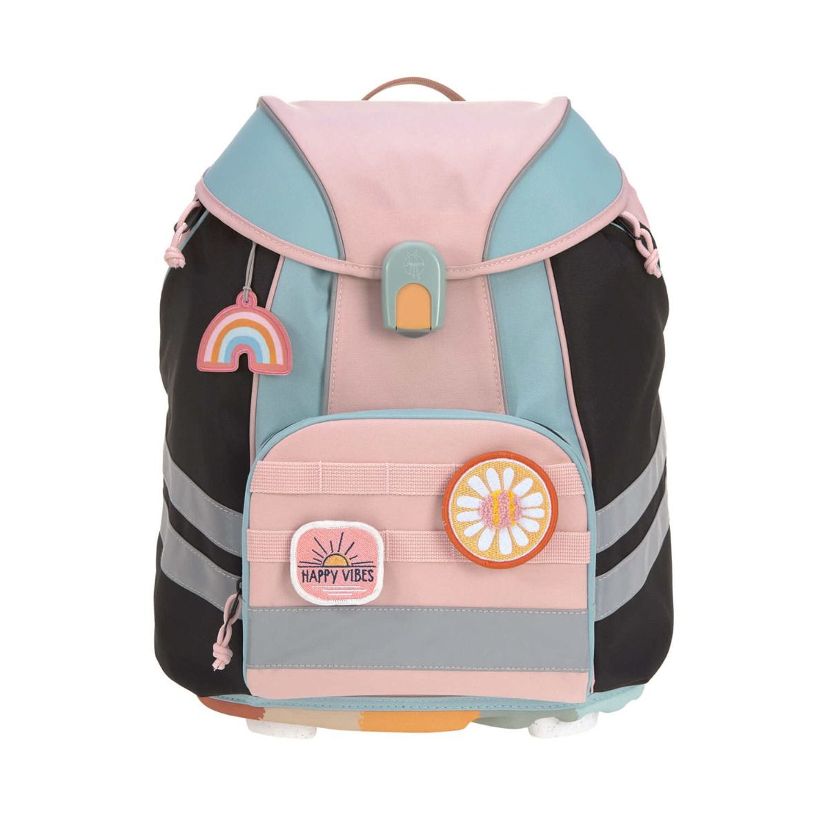 Lässig Flexy Unique Rose Blue Black Schulrucksack Set 7tlg.