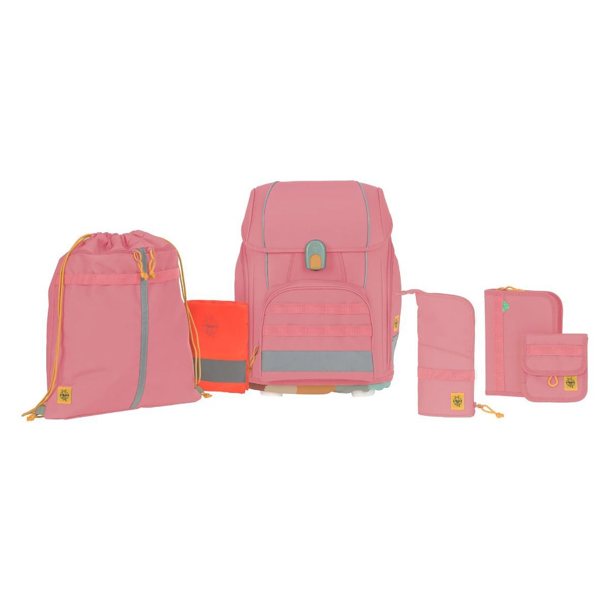 Lässig Boxy Unique Pink Schulranzen Set 7tlg.