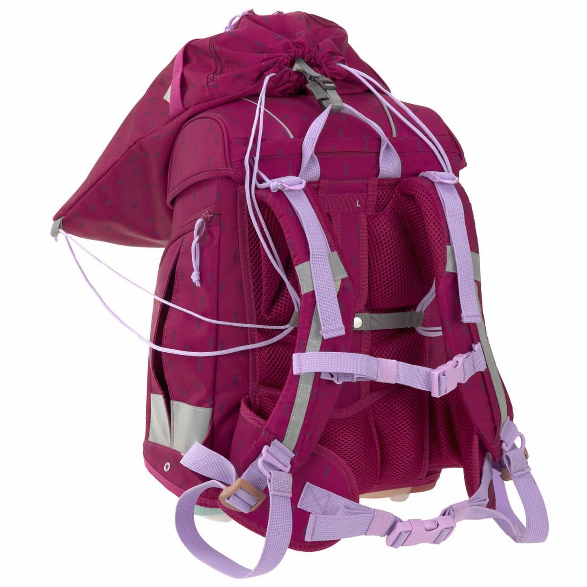 Lässig Boxy Unique Speckles Berry Schulranzen Set 7tlg.