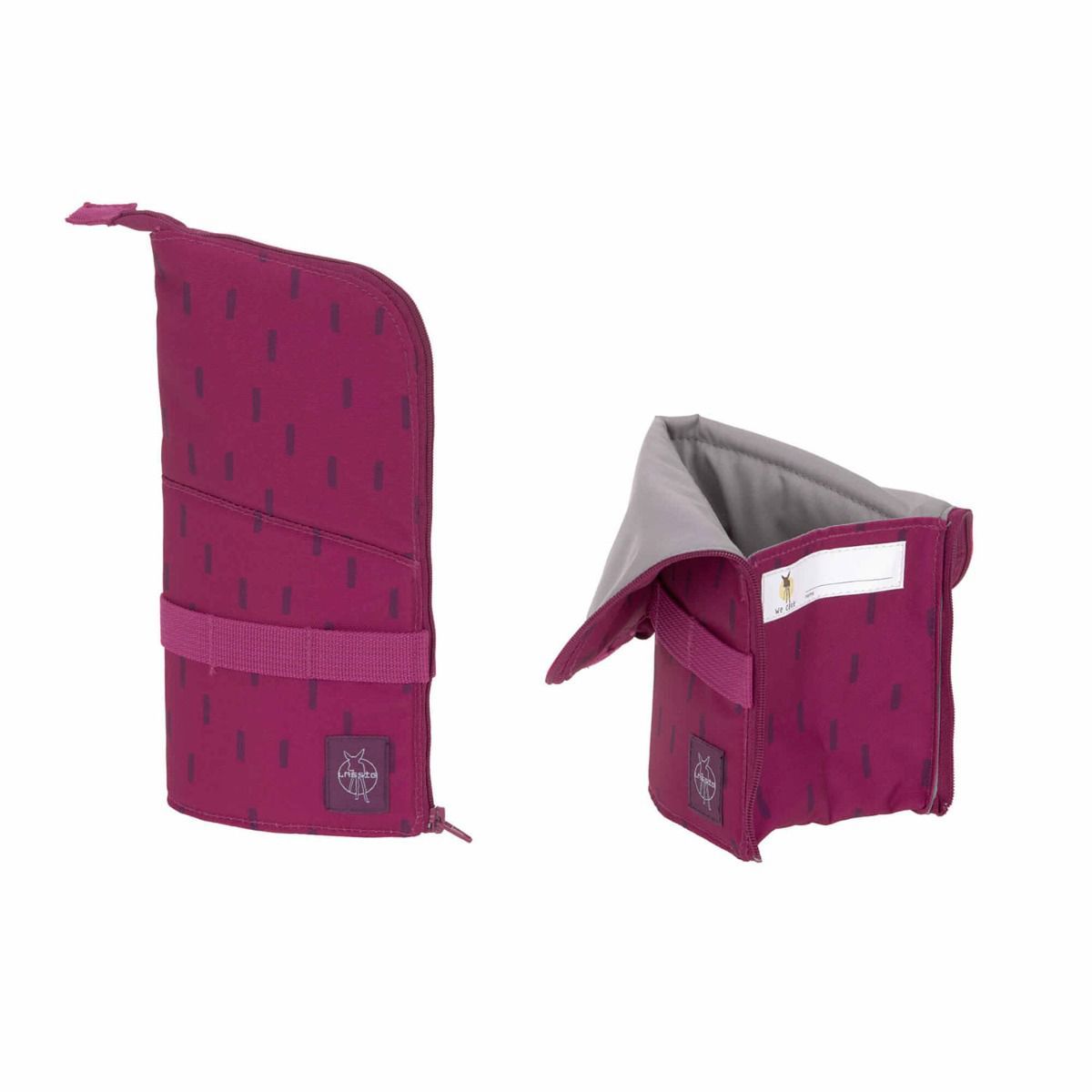 Lässig Boxy Unique Speckles Berry Schulranzen Set 7tlg.