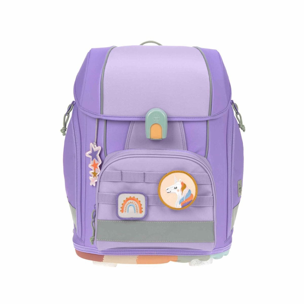 Lässig Boxy Unique Violet Lavender Schulranzen Set 7tlg.