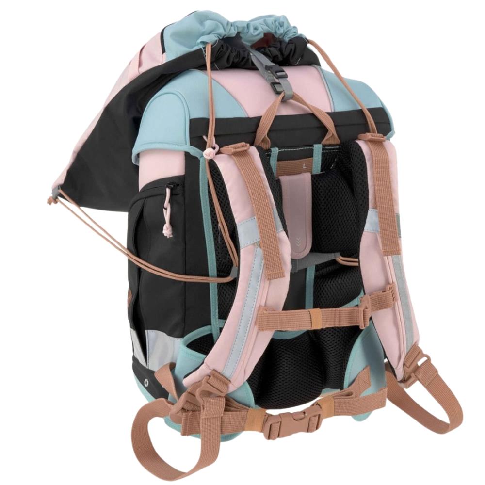 Lässig Boxy Unique Rose Blue Black Schulranzen Set 7tlg.