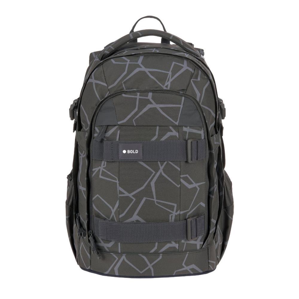 Lässig Bold Origin Edges Grau Schulrucksack Set 2tlg.