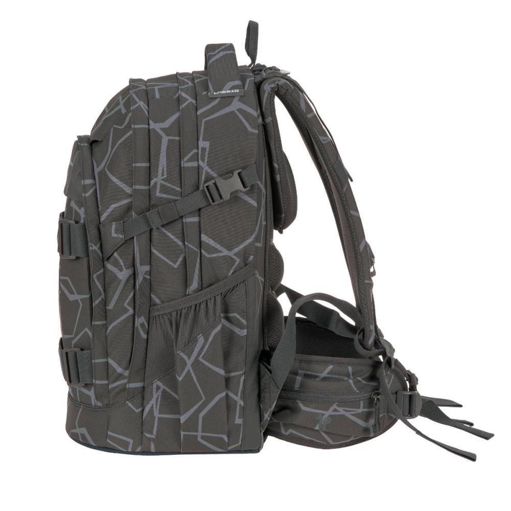 Lässig Bold Origin Edges Grau Schulrucksack