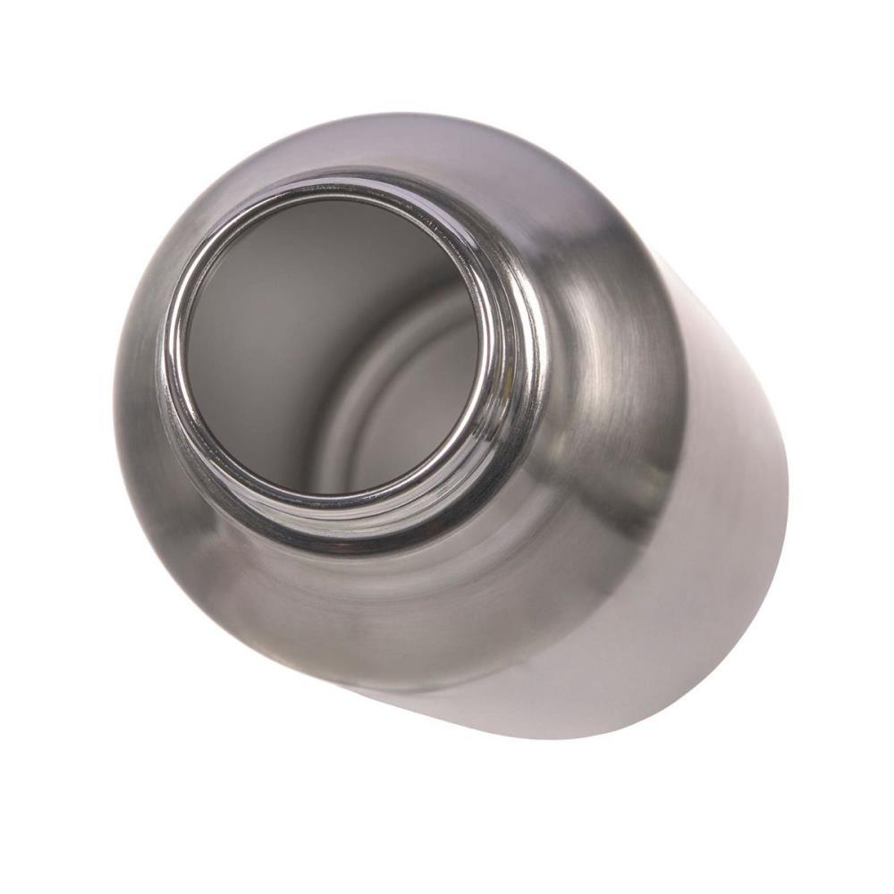 Lässig Trinkflasche 0,75 Liter Edelstahl Silver