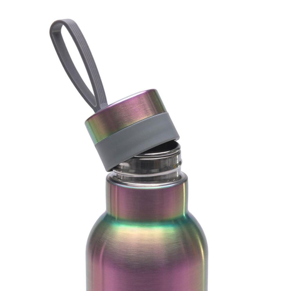 Lässig Trinkflasche 0,75 Liter Edelstahl Rainbow