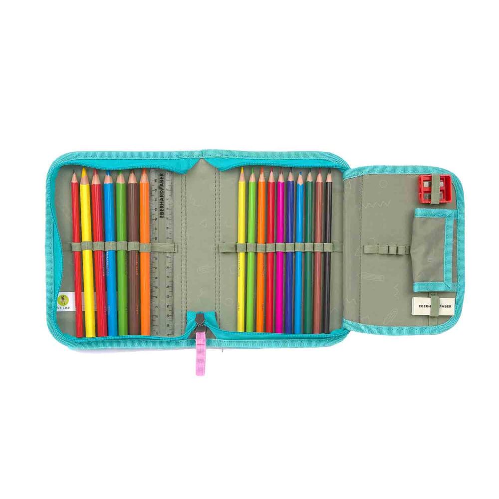 Lässig Slim Unique Turquoise Schulranzen Set 7tlg.