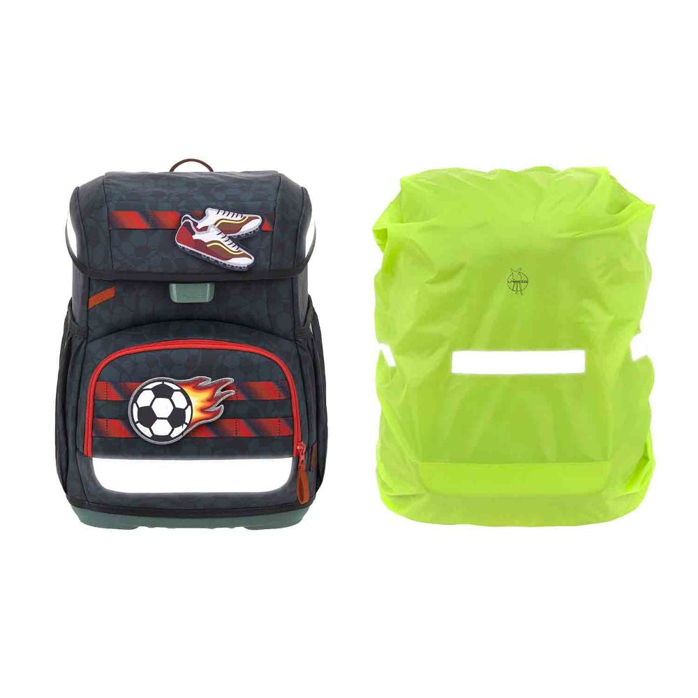 Lässig Light Unique Football Deep Blue Schulranzen Set 6tlg.