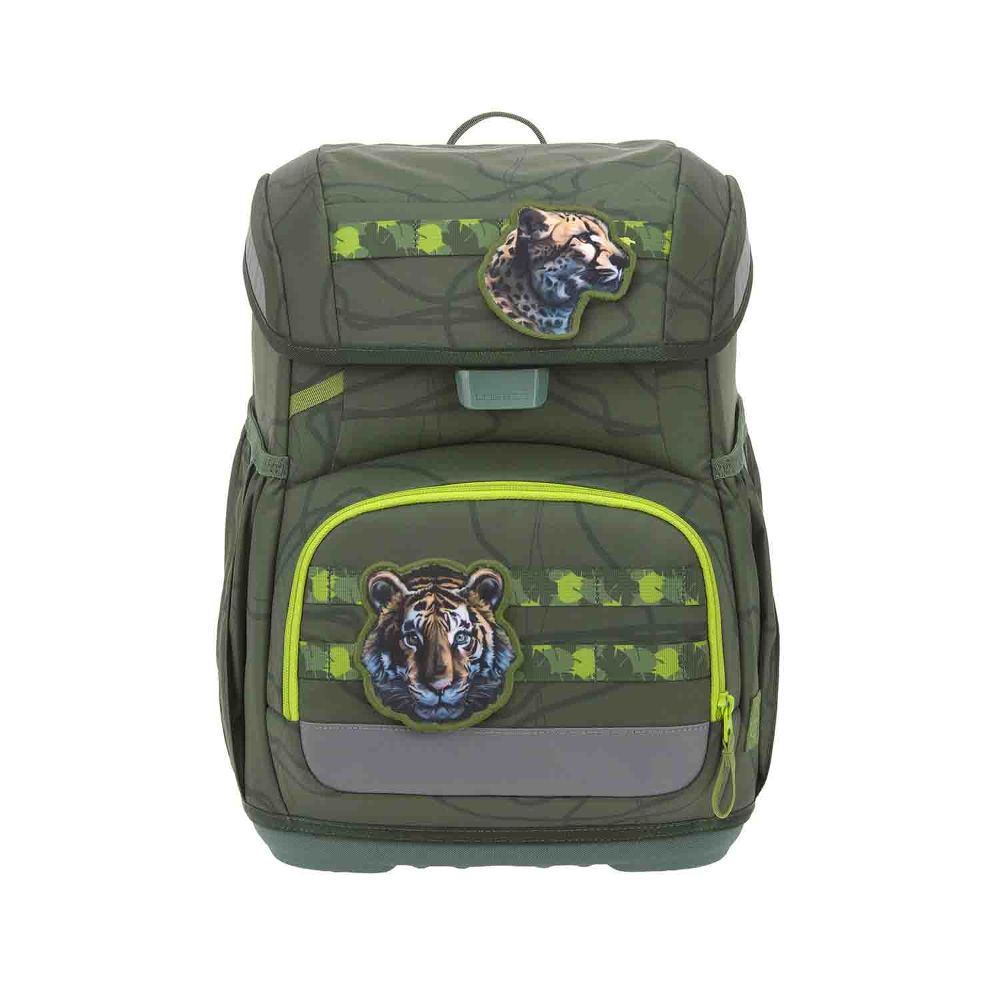 Lässig Light Unique Jungle Green Schulranzen Set 6tlg.