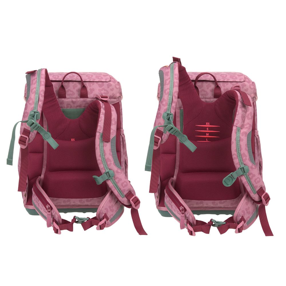 Lässig Light Unique Leopard Pink-Lilac Schulranzen 6tlg.