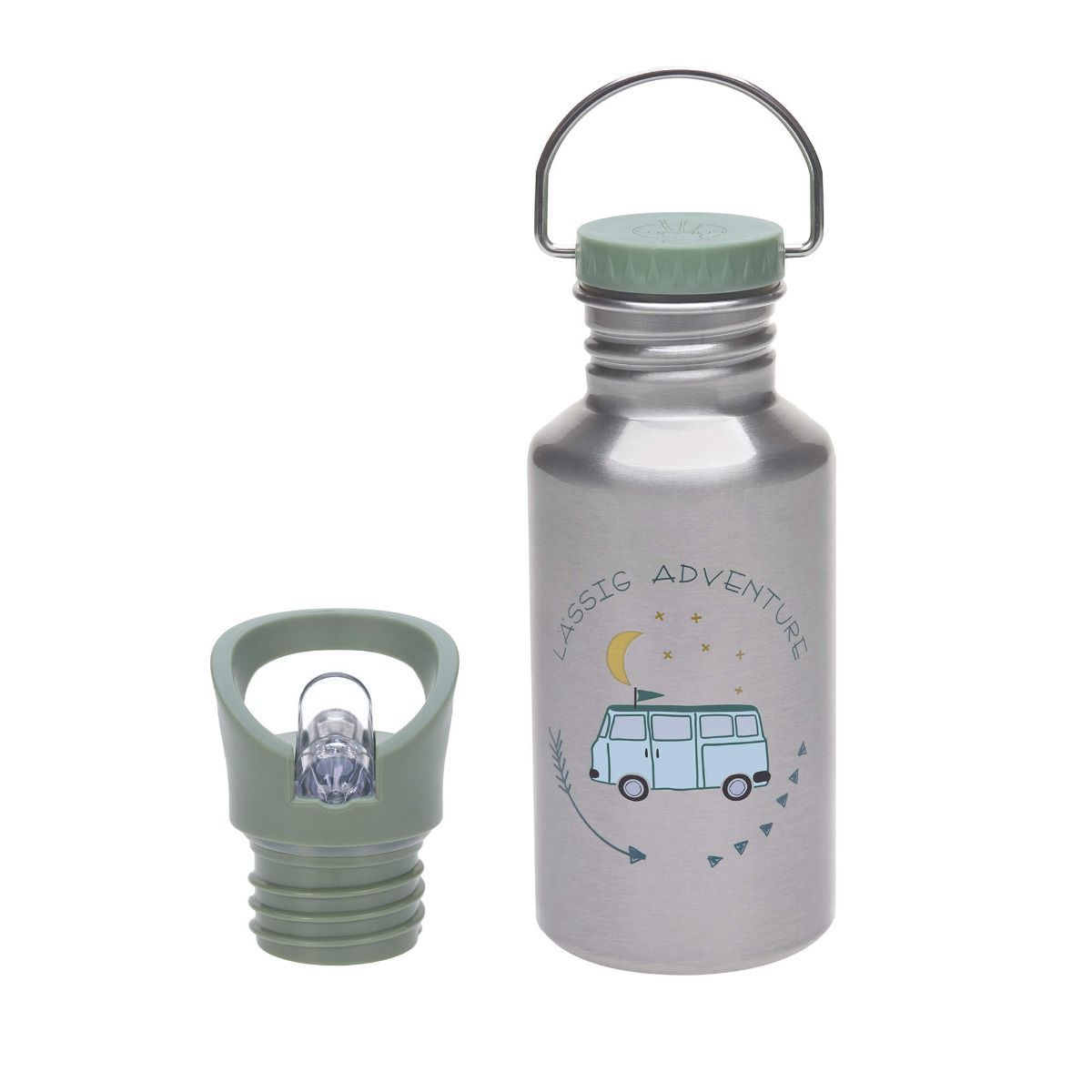 Lässig Adventure Bus Edelstahl Trinkflasche