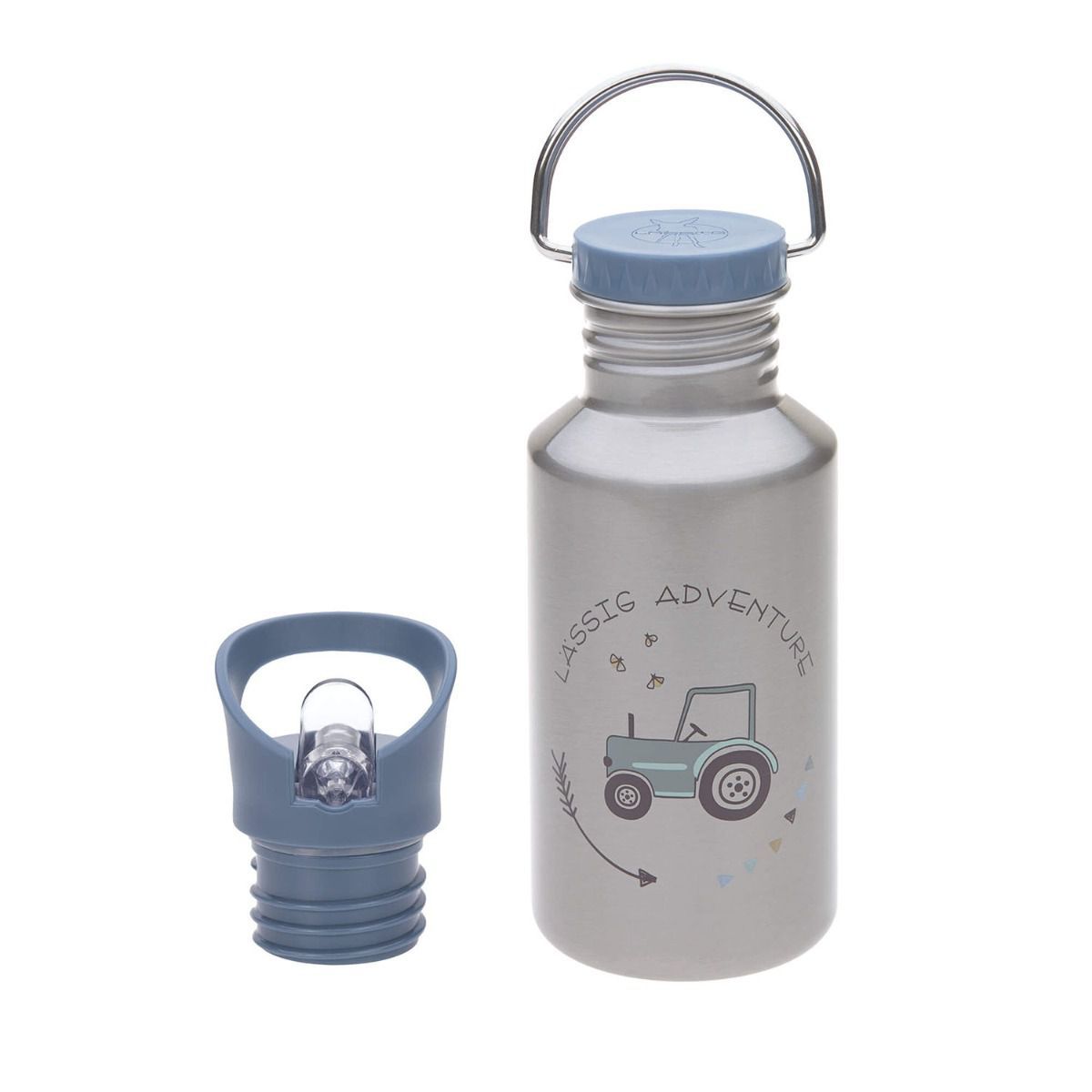 Lässig Adventure Tractor Edelstahl Trinkflasche