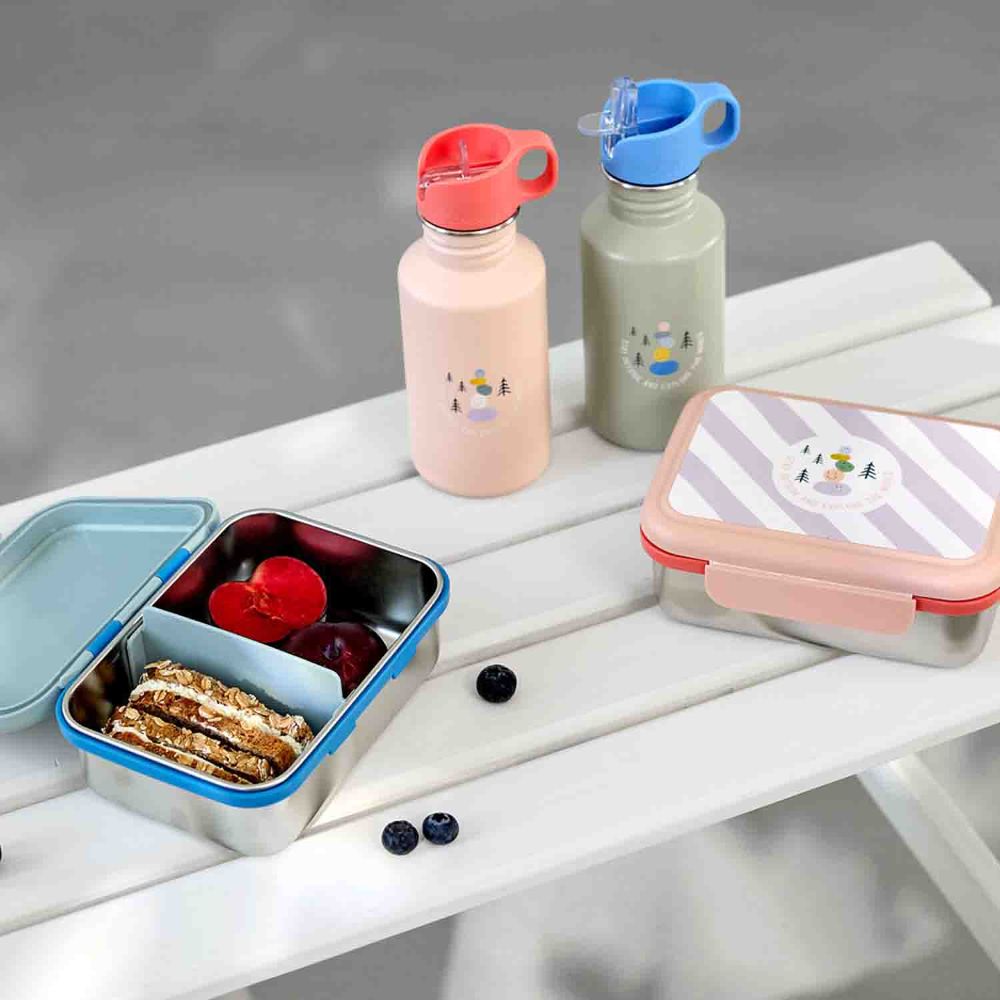 Lässig Sunny Explorer Rose Pink Edelstahl Brotdose