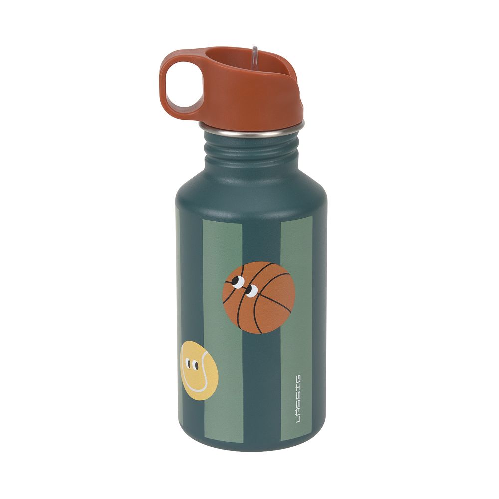 Lässig Trinkflasche 0,5 Liter Edelstahl Sports Balls
