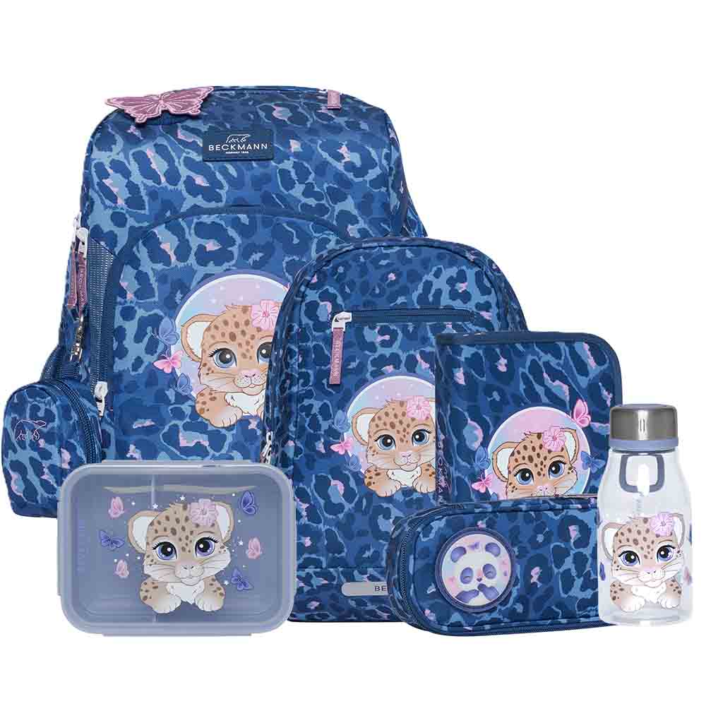 Beckmann Active Air FLX Cheeta Schulrucksack Set 8tlg.