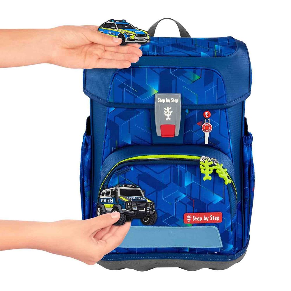 Step by Step Cloud Police Truck Charly Schulranzen Set 5tlg.