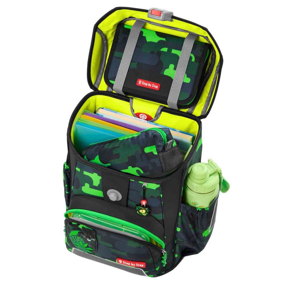 Step by Step Cloud Black Cat Chiko Schulranzen Set 5tlg.