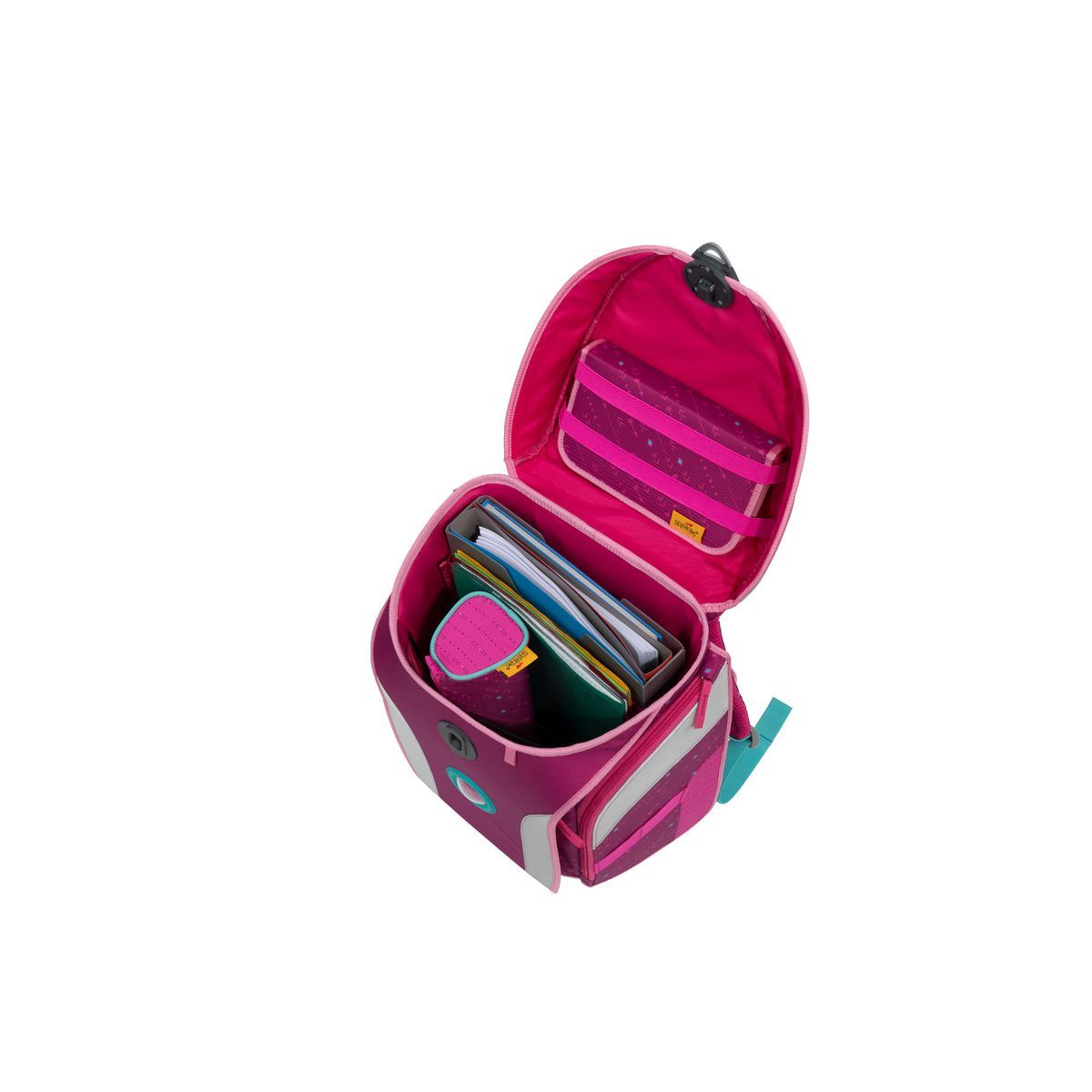 DerDieDas ErgoFlex MAX BUTTONS Boho Schulranzen Set 5tlg.