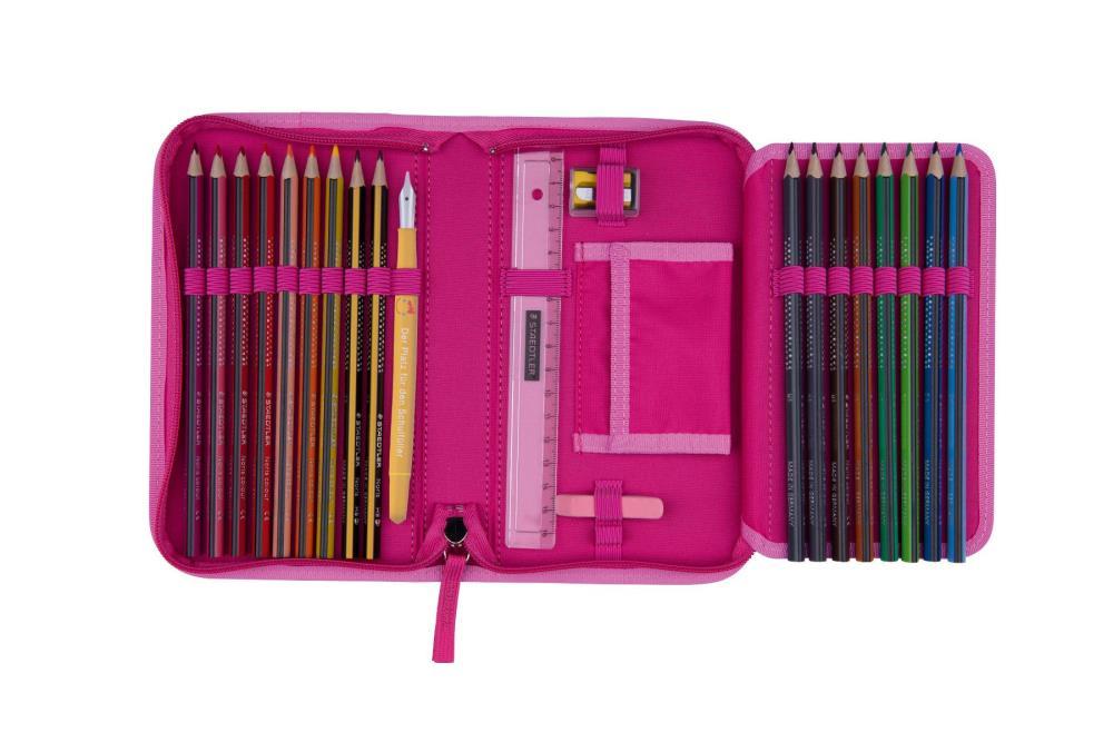 DerDieDas ErgoFlex MAX BUTTONS Boho Schulranzen Set 5tlg.