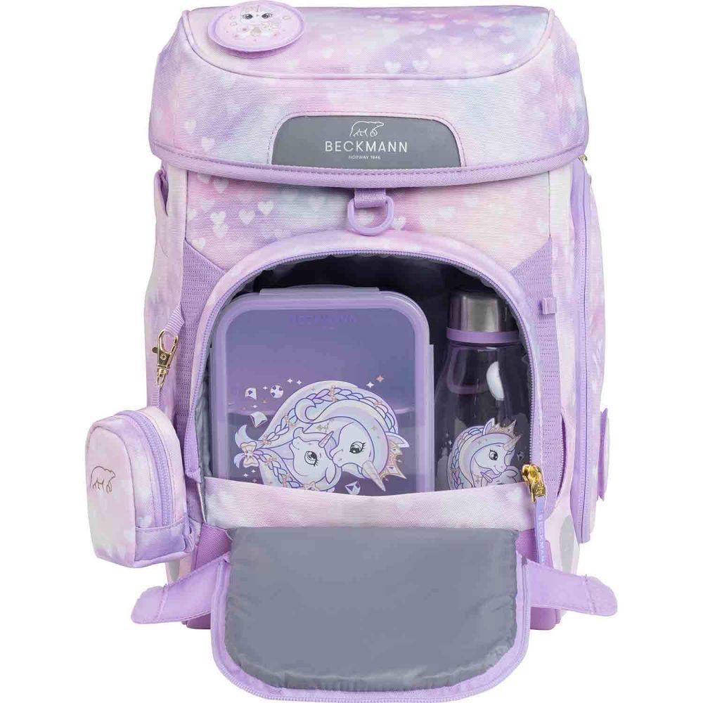 Beckmann Plus Air Unicorn Princess Purple Schulranzen Set 8tlg.
