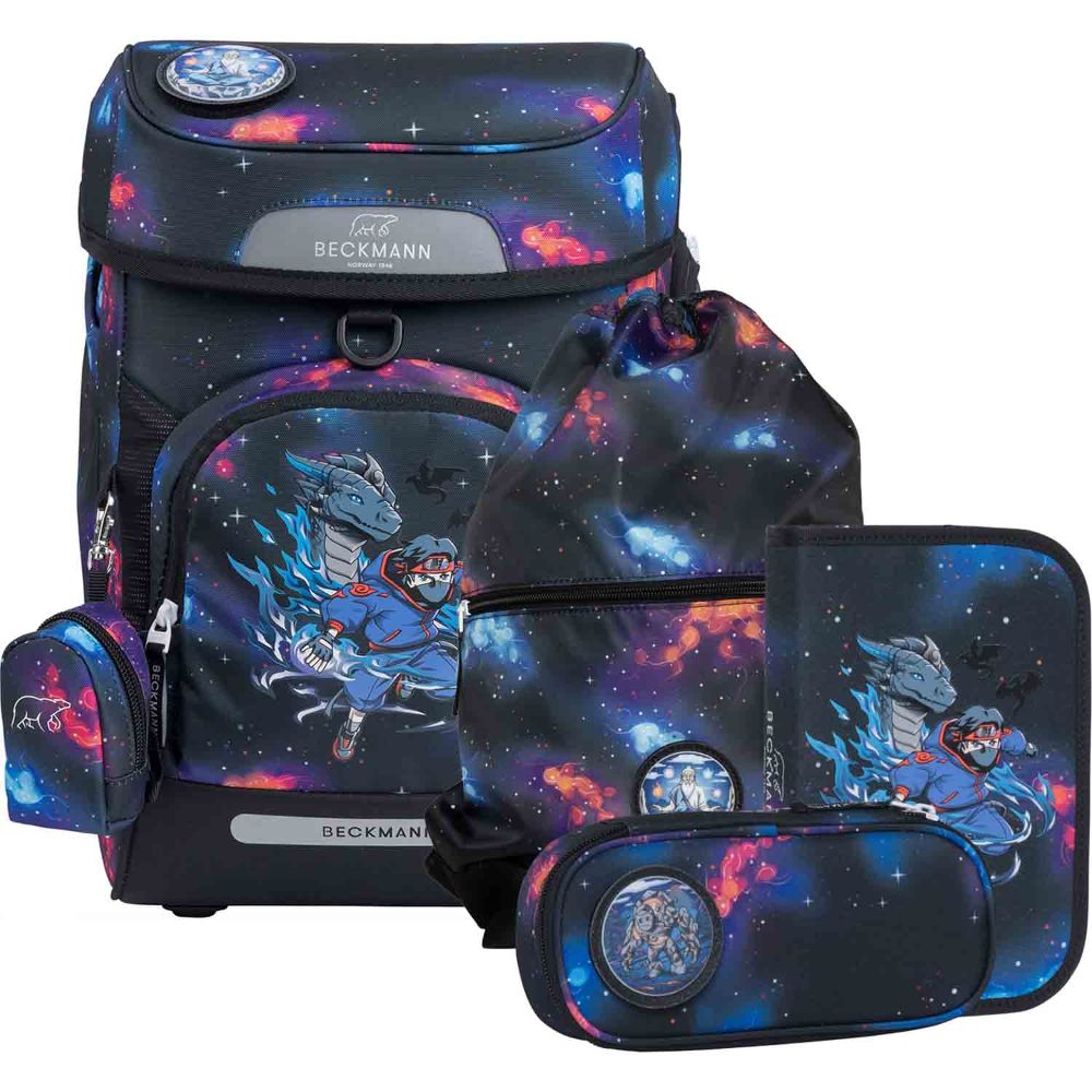 Beckmann Plus Air Ninja Elements Schulranzen Set 6tlg.