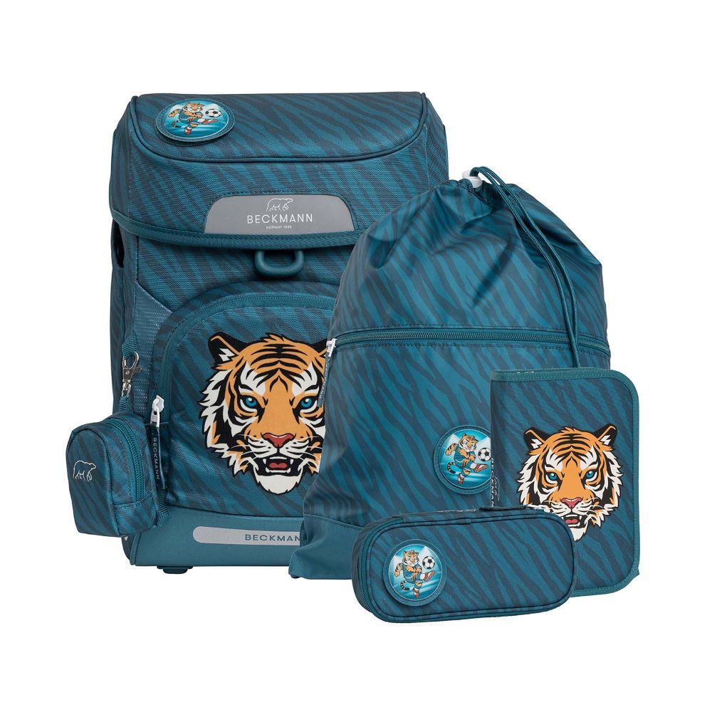 Beckmann Plus Air Tiger Stars Schulranzen Set 6tlg.