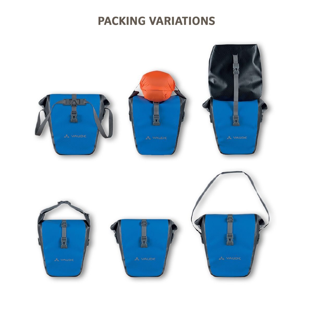 Vaude Aqua Back Plus Single Canary Fahrradtasche