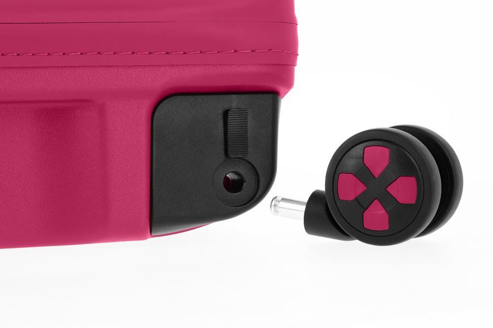 Impackt IP1 USB Port Flora Pink 4-Doppelrollen Trolley S 55 cm