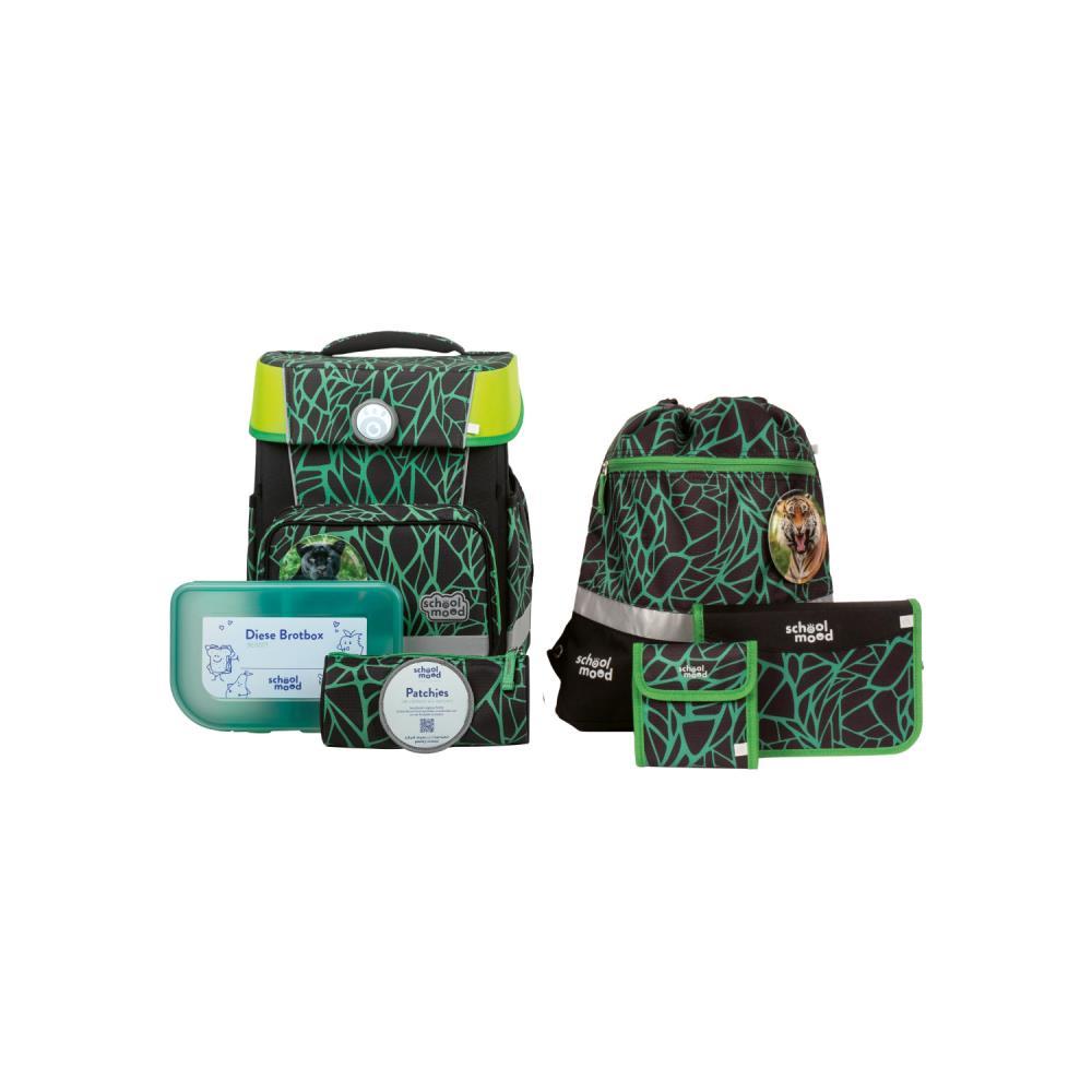 School Mood Champion Linus Panther Schulranzen Set 7tlg.