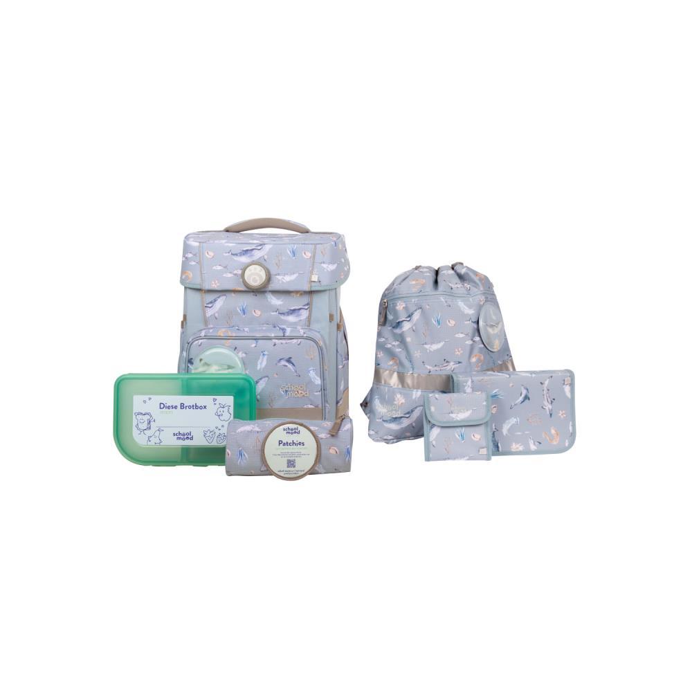 School Mood Champion Aqua Nordic Collection Schulranzen Set 7tlg.