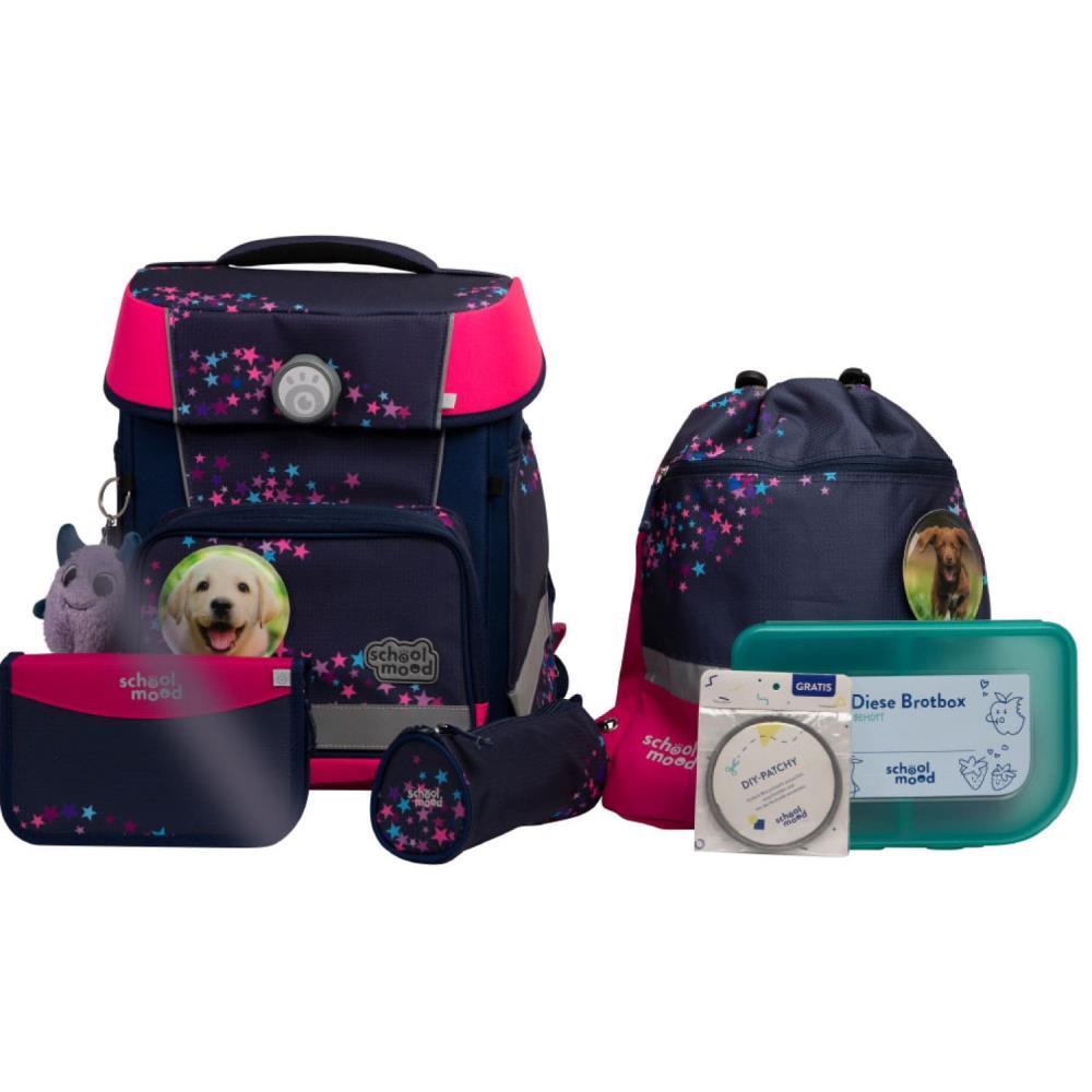 School Mood Champion Pro Leni Hund Schulranzen Set 7tlg.