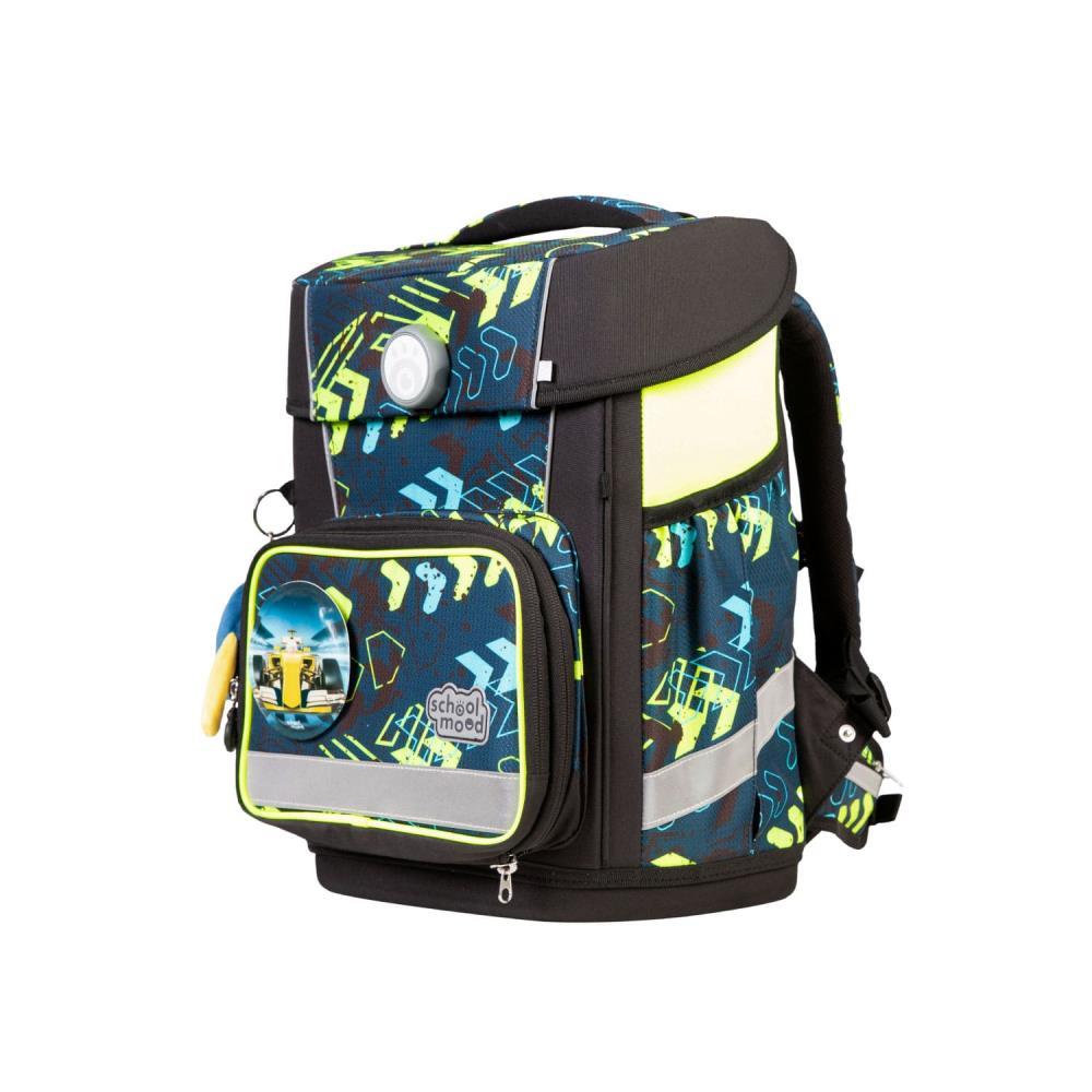 School Mood Champion Pro Elias Rennwagen Schulranzen Set 7tlg.