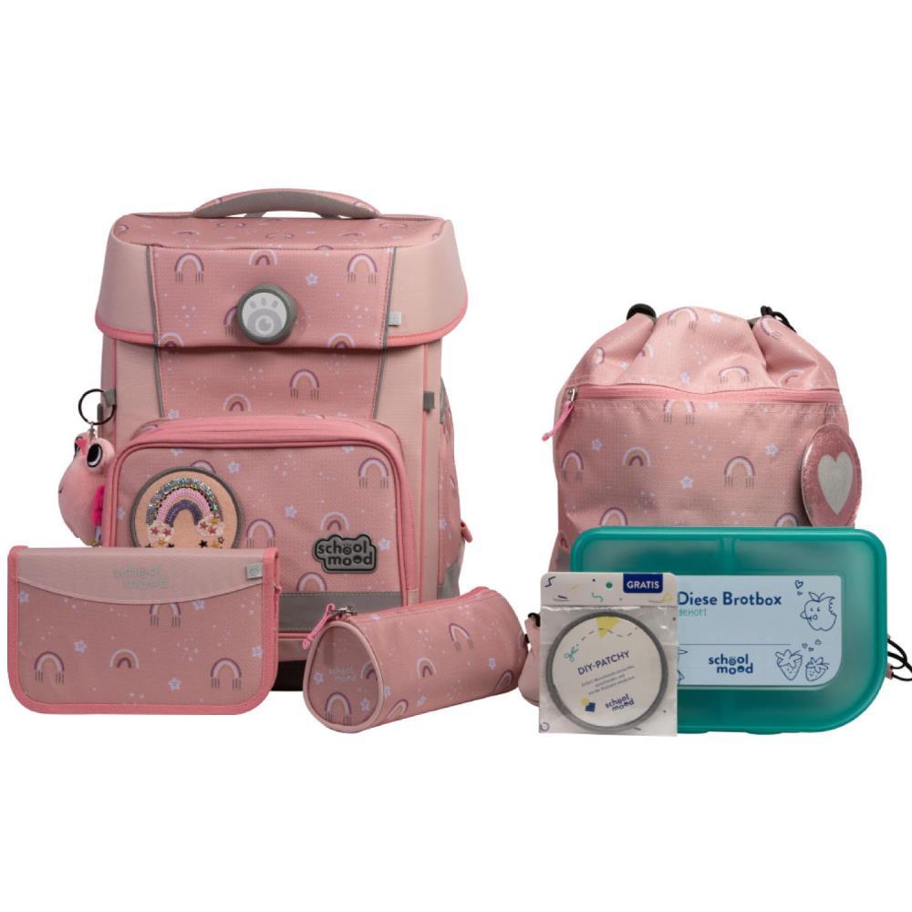 School Mood Champion Pro Rainbow Schulranzen Set 7tlg.