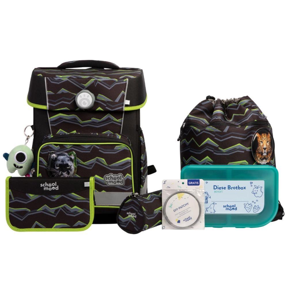 School Mood Champion Pro Finn Raubkatze Schulranzen Set 7tlg.