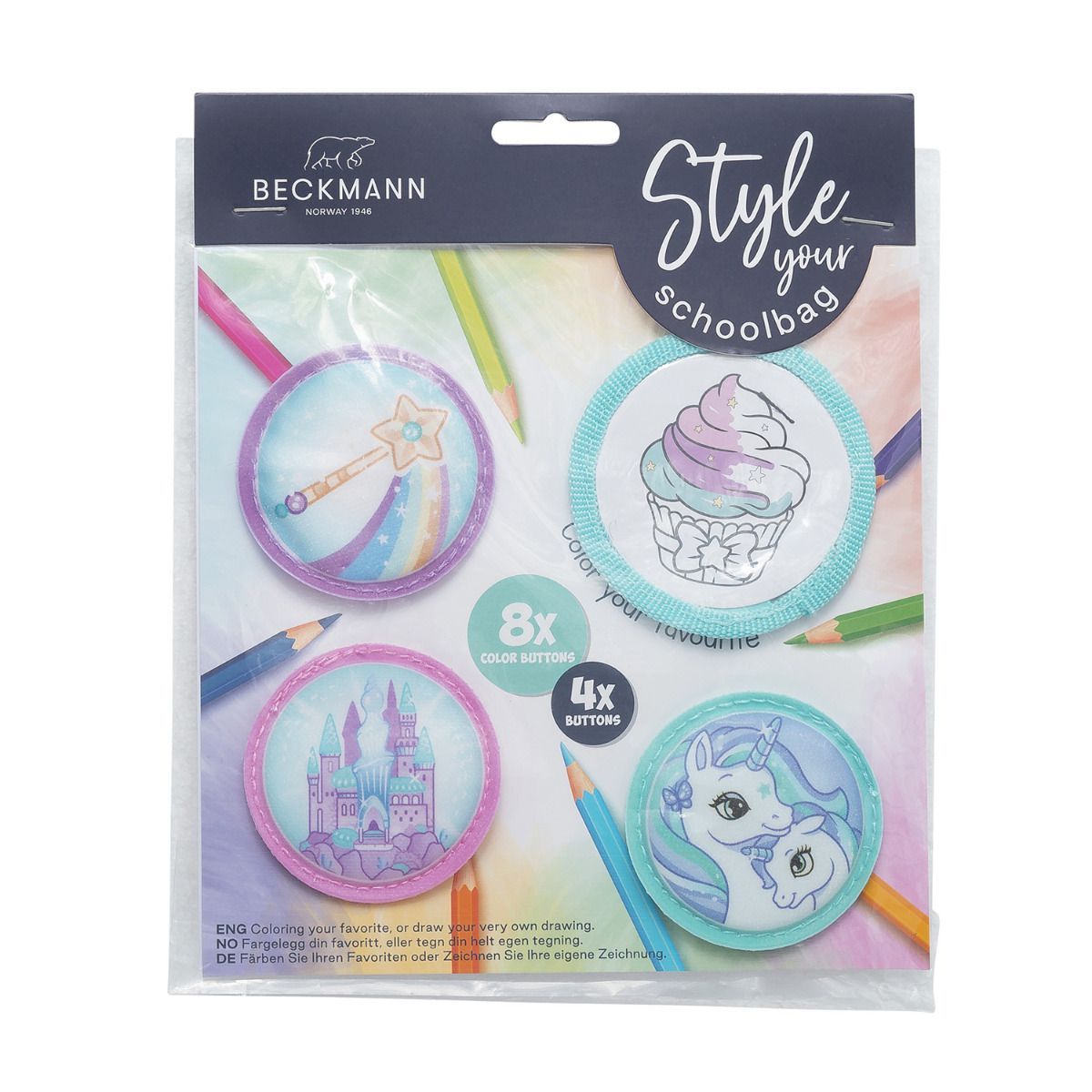 Beckmann Button Paket Mint