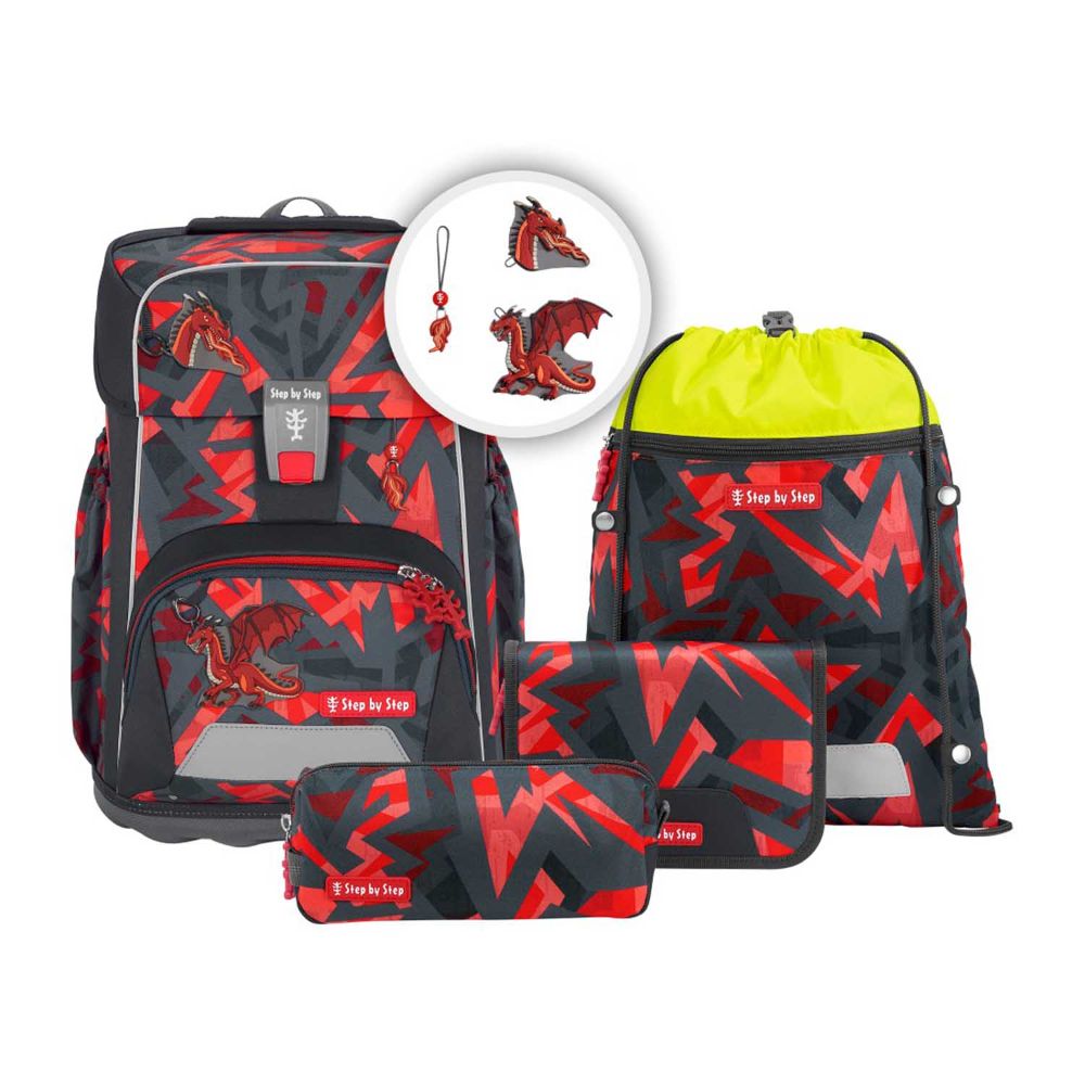 Step by Step Giant Dragon Firo Schulranzen Set 5tlg.