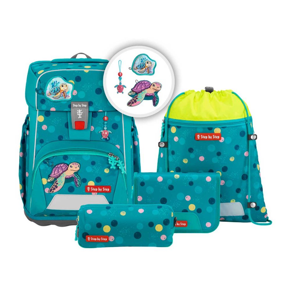 Step by Step Giant Turtle Josi Schulranzen Set 5tlg.