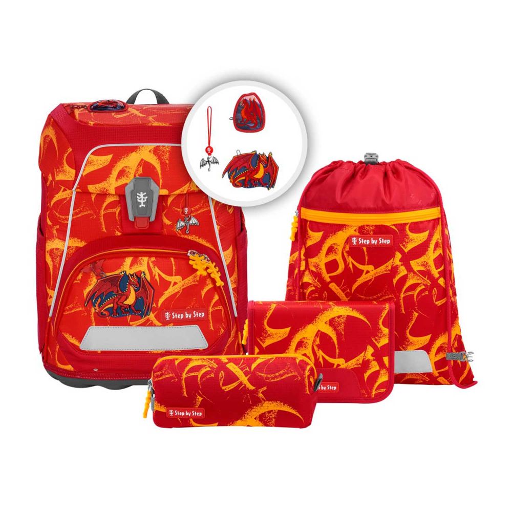 Step by Step Fit Dragon Toro Schulranzen Set 5tlg.