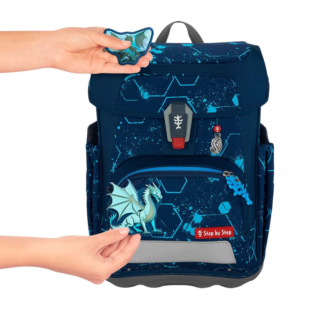 Step by Step Cloud Shine Ice Dragon Tarek Schulranzen 5tlg.