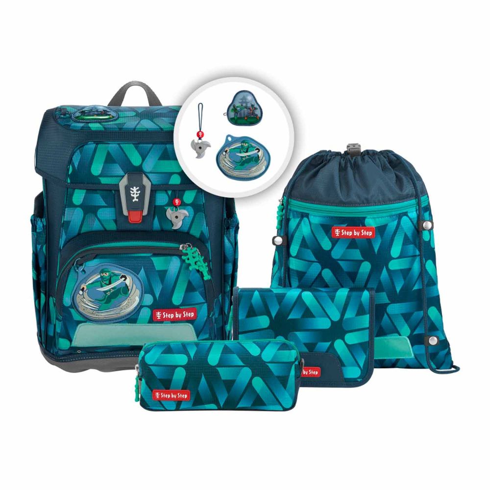 Step by Step Cloud Flash Ninja Zuki Schulranzen Set 5tlg.