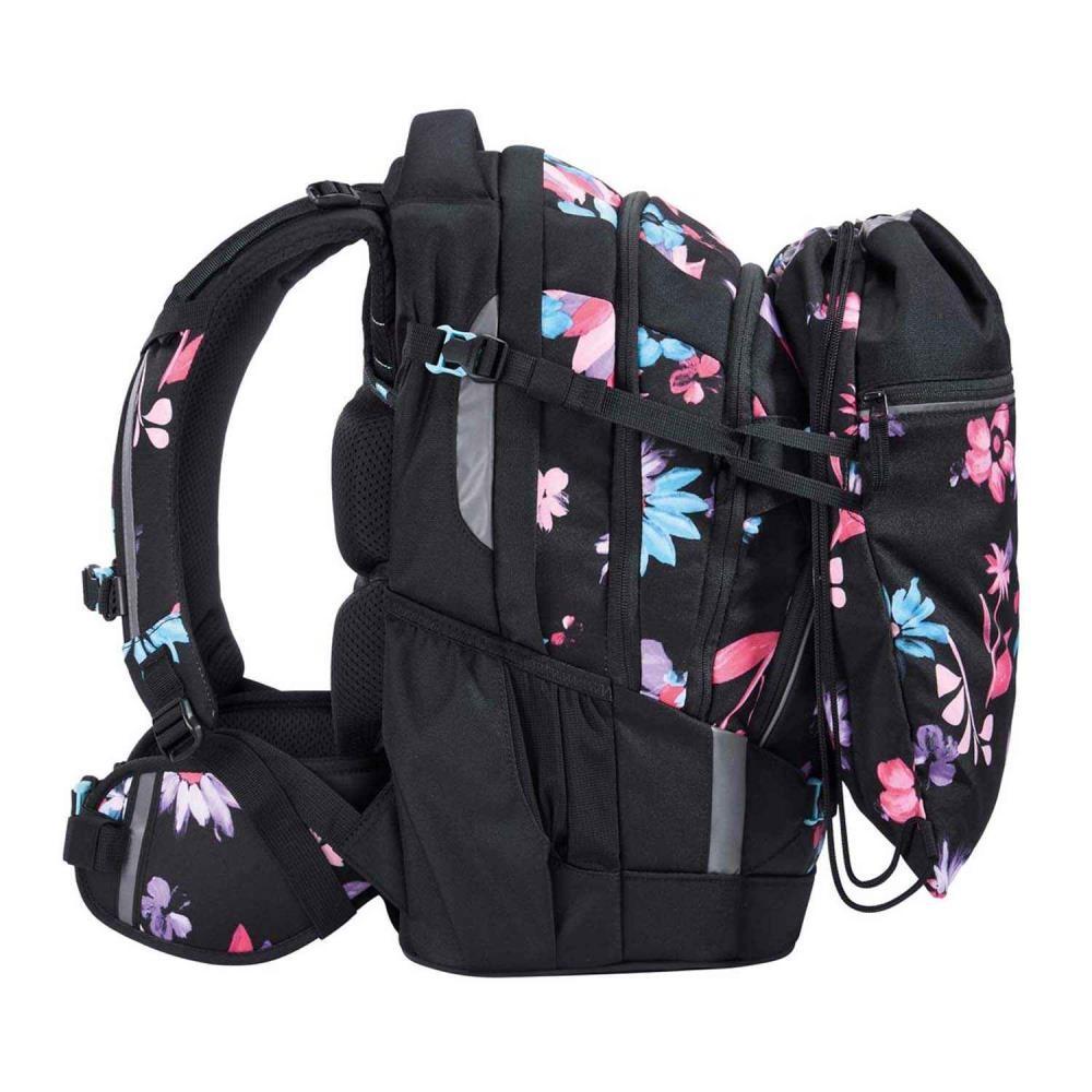 Coocazoo Mate Floral Artnight Schulrucksack Set 3tlg.