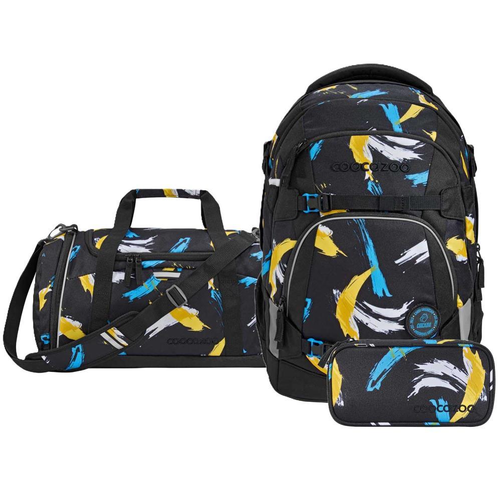 Coocazoo Mate Crazy Artnight Schulrucksack Set 3tlg.