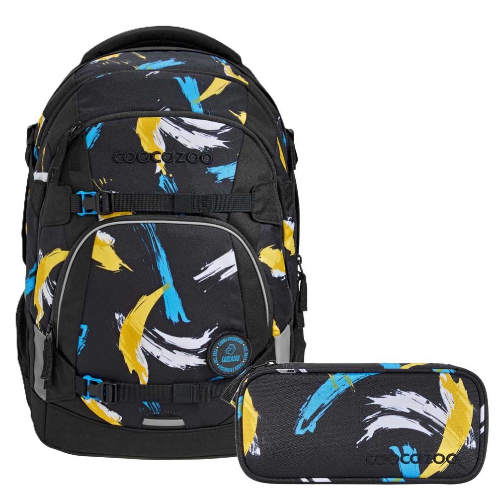 Coocazoo Mate Crazy Artnight Schulrucksack Set 2tlg.