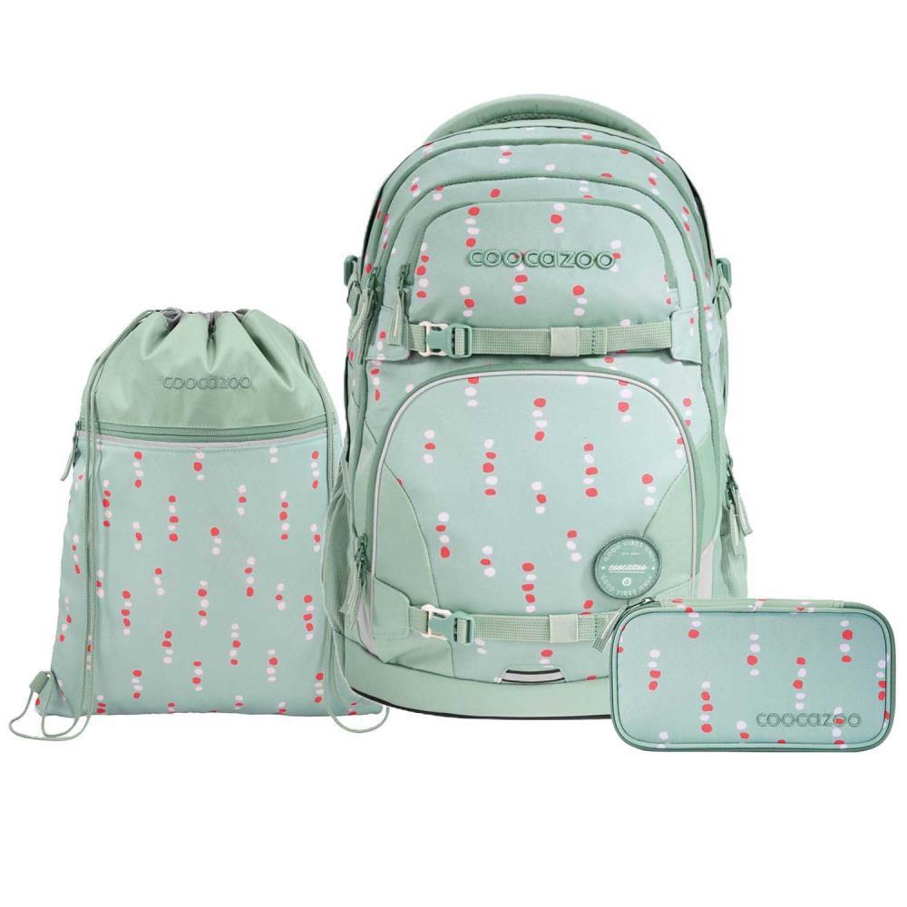 Coocazoo Porter Dancing Dots Schulrucksack Set 3tlg.
