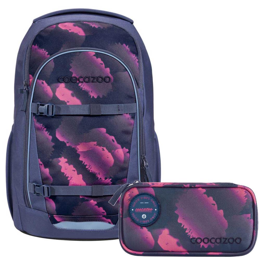 Coocazoo Every Berry Marble Schulrucksack Set 2tlg.