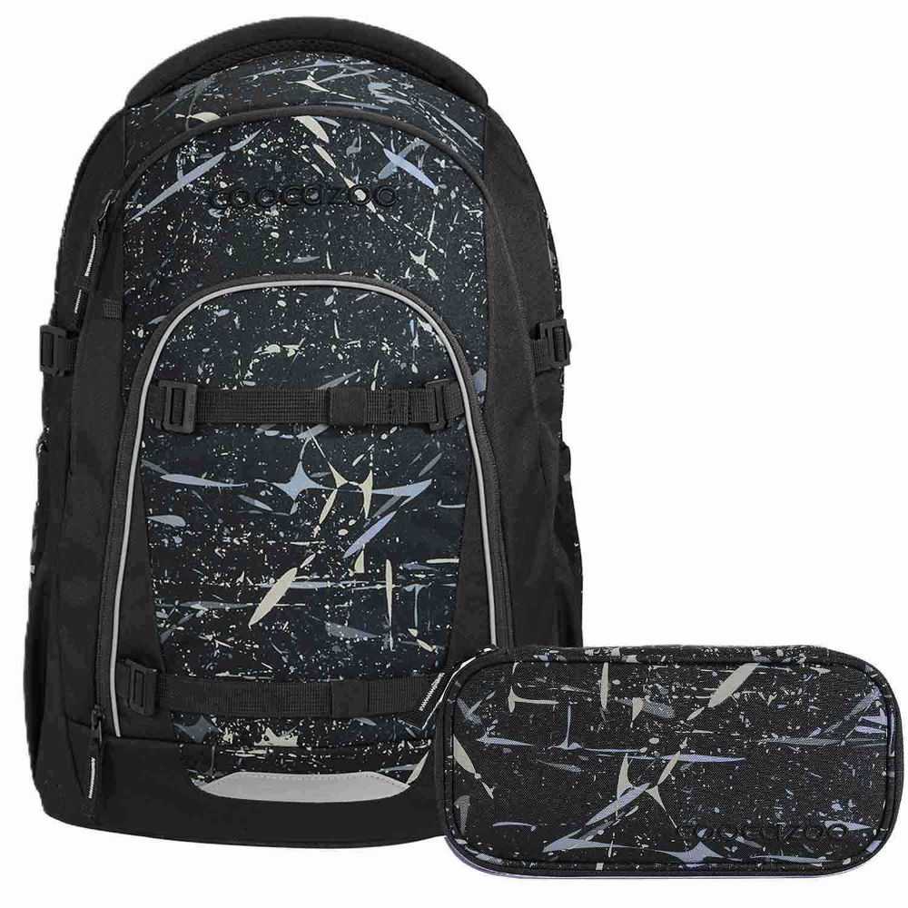 Coocazoo Mate Reflective Splash Schulrucksack Set 2tlg.