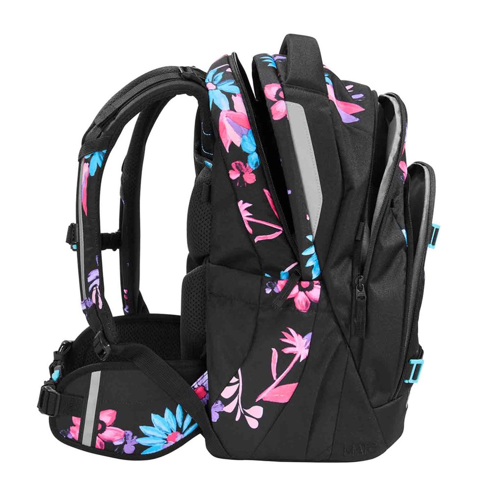 Coocazoo Mate Floral Artnight Schulrucksack Set 3tlg.